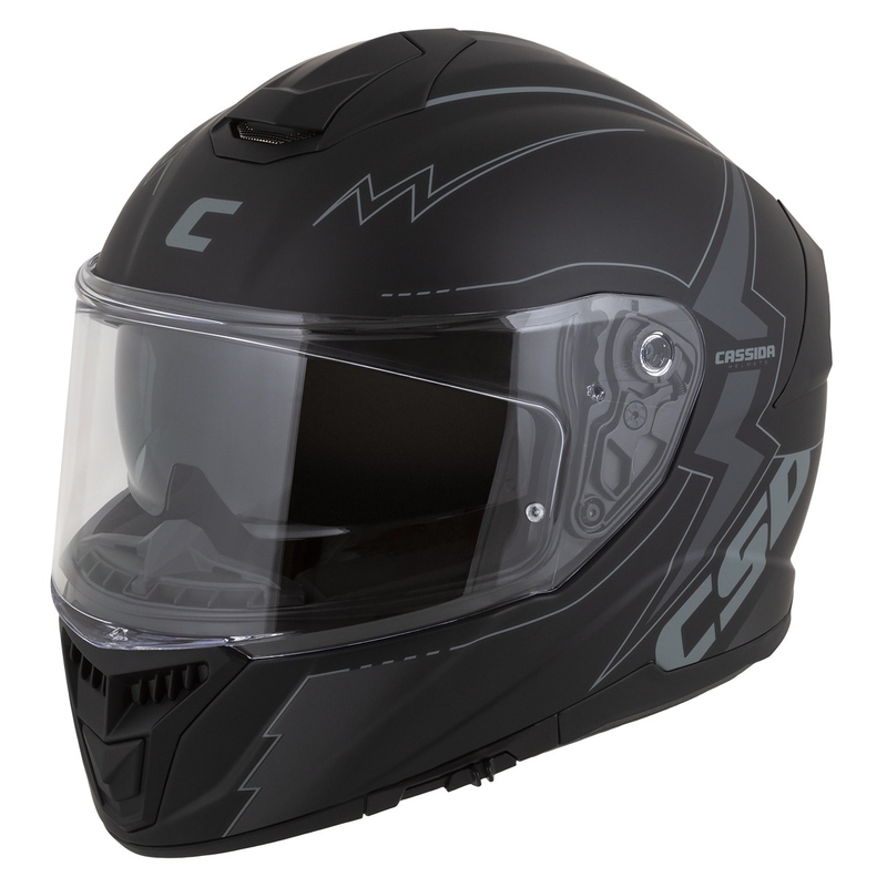 Casco moto Cassida Integral GT 2.1 Flash Nero-Grigio Integral