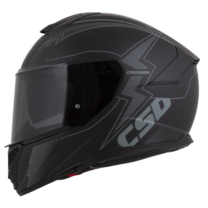 Casco moto Cassida Integral GT 2.1 Flash Nero-Grigio Integral