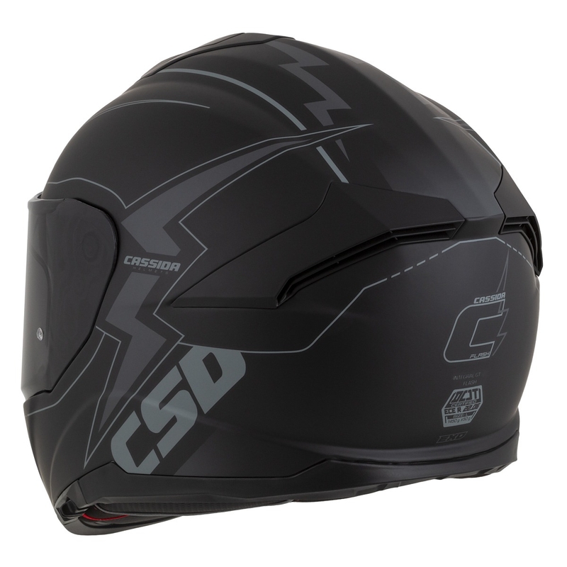 Casco moto Cassida Integral GT 2.1 Flash Nero-Grigio Integral
