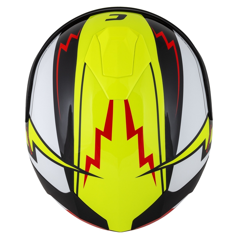 Casco moto integrale Cassida Integral GT 2.1 Flash giallo fluo-rosso-nero-bianco