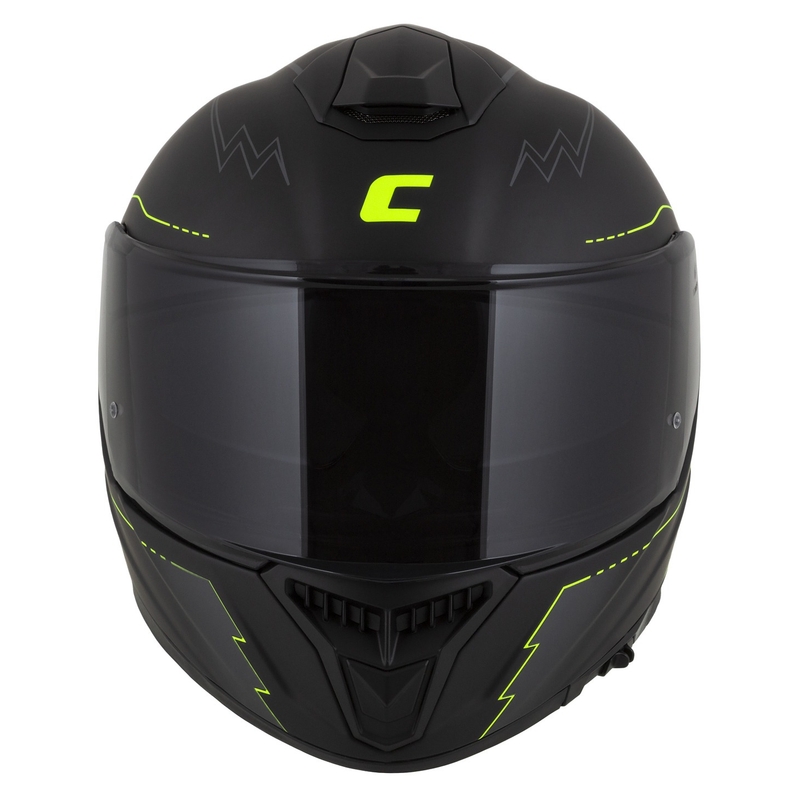 Casco moto Cassida Integral GT 2.1 Flash nero-giallo fluo-grigio