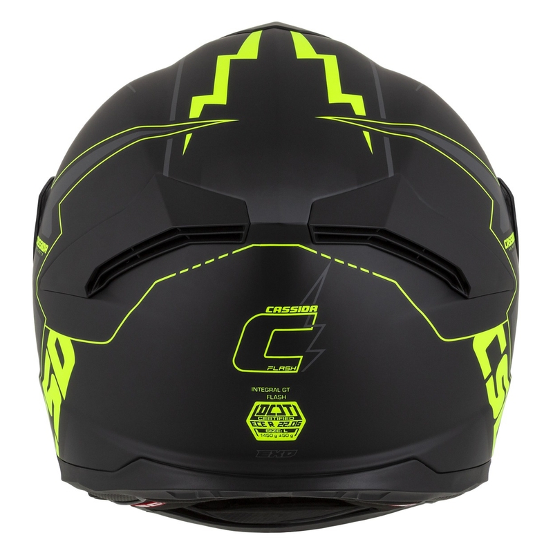 Casco moto Cassida Integral GT 2.1 Flash nero-giallo fluo-grigio