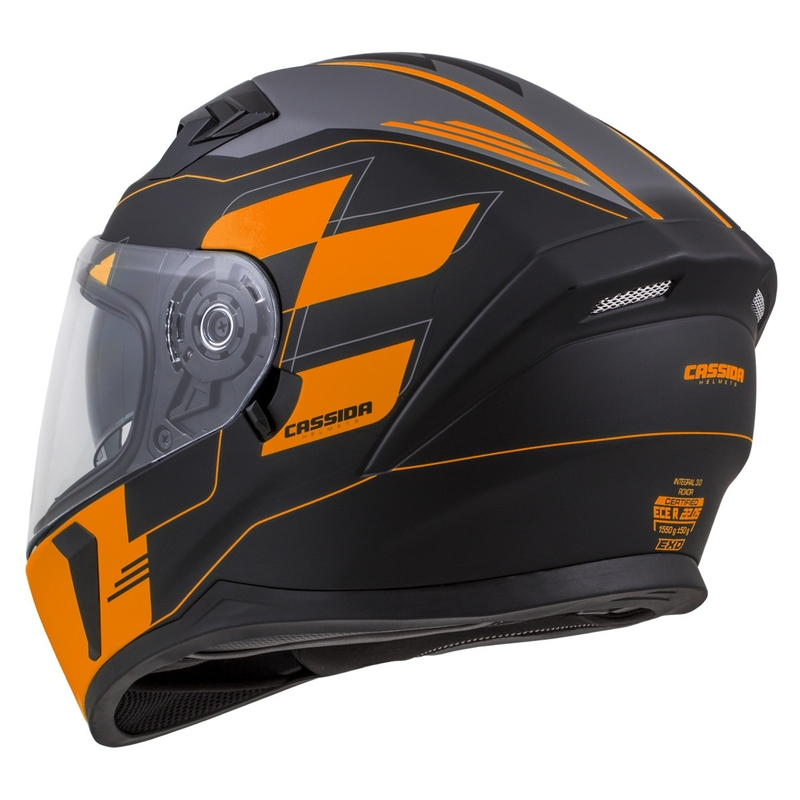 Casco integrale Cassida Integral 3.0 RoxoR nero-arancio
