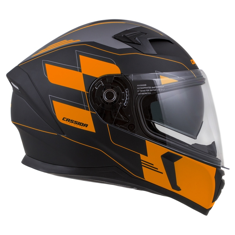 Casco integrale Cassida Integral 3.0 RoxoR nero-arancio