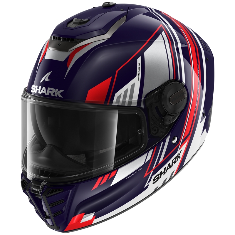 Casco moto integrale SHARK SPARTAN RS Byhron blu-rosso-grigio Saldi