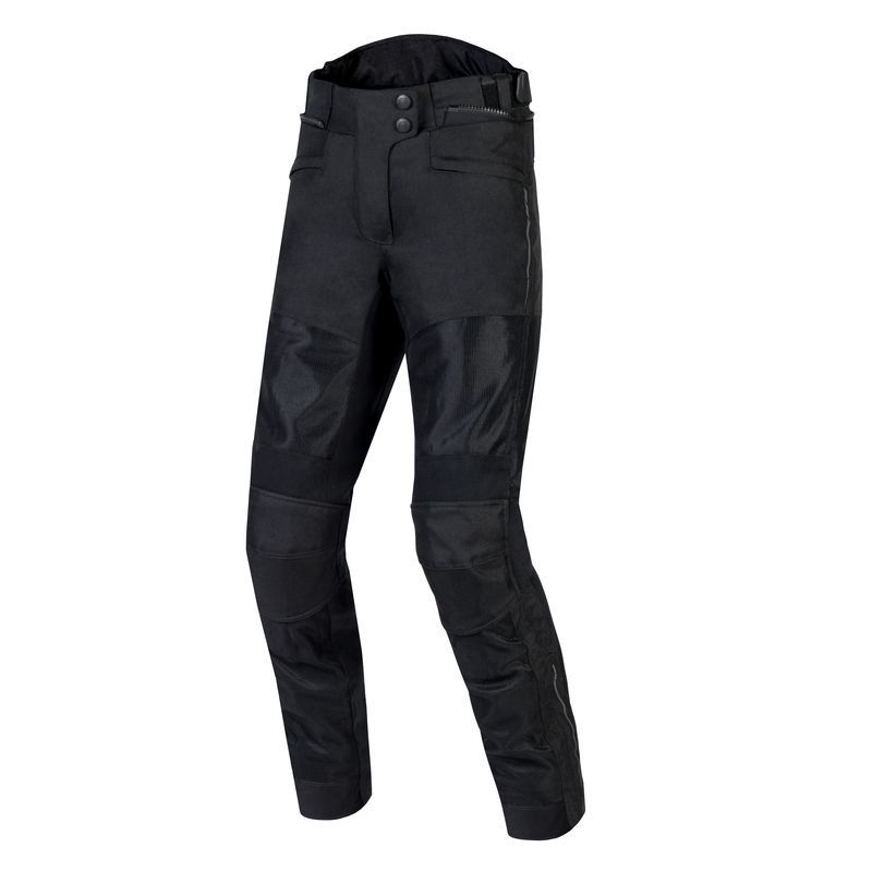 Pantaloni da moto Ozone Flow neri da donna Saldi