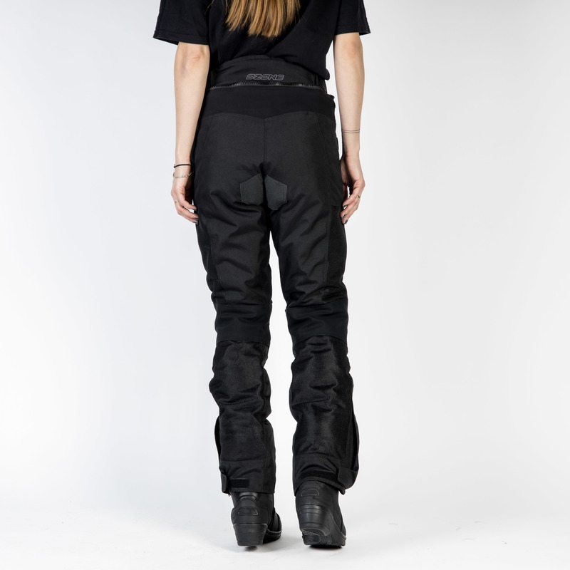 Pantaloni da moto Ozone Flow neri da donna Saldi