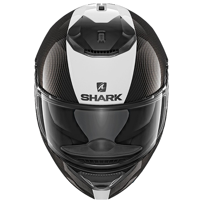 Integrální přilba na motorku SHARK Spartan Carbon Skin 1.2 černo-bílá