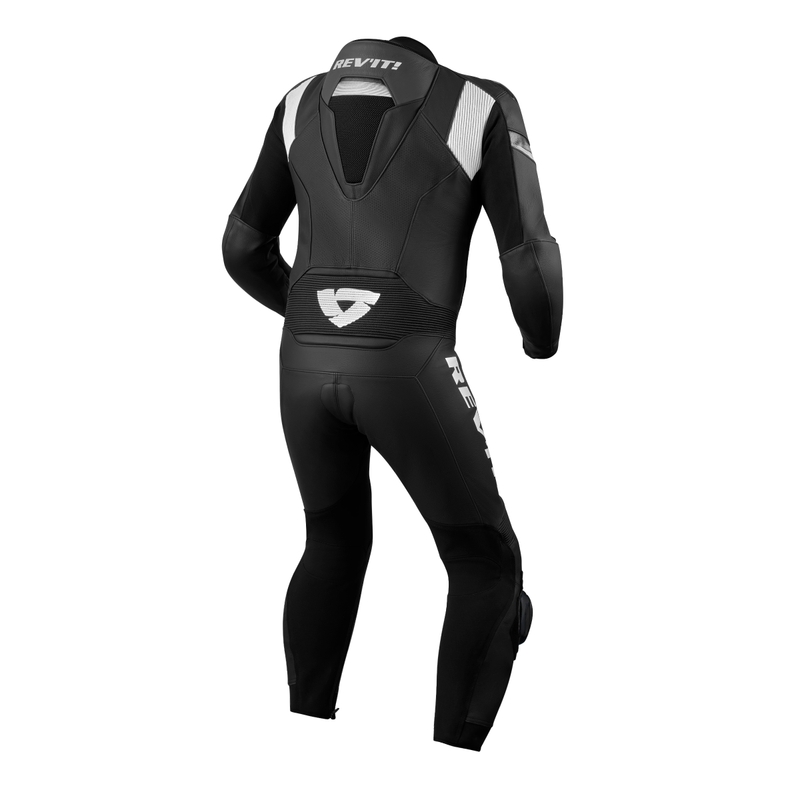 Tuta da moto monopezzo Revit Argon 2 in bianco e nero