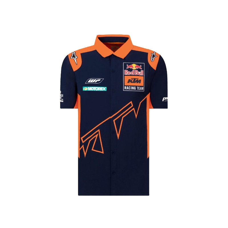 Camicia KTM Red Bull Racing Official Teamline blu-arancio Saldi