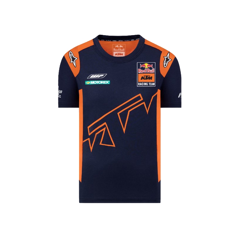 Maglietta KTM Red Bull Racing Official Teamline blu-arancio