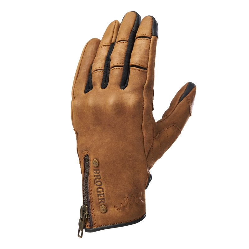 Guanti da motociclista Broger Florida Cognac Brown da donna Saldi
