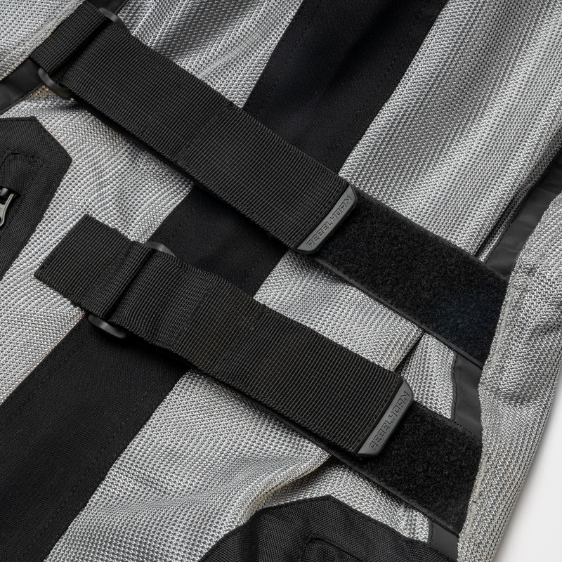 Giacca da moto Rebelhorn Scandal II argento-nero