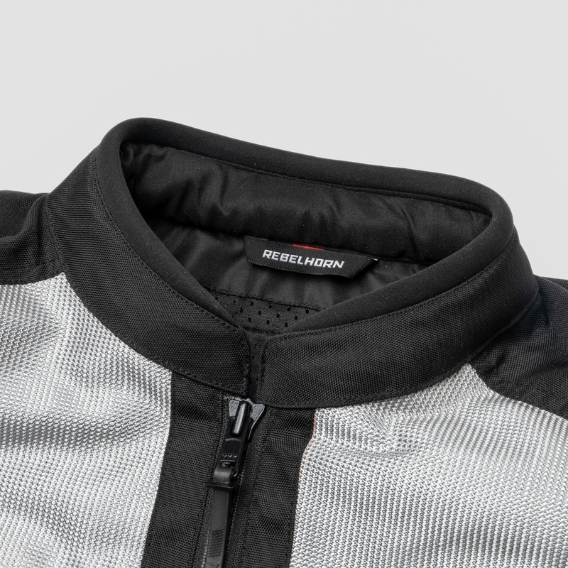 Giacca da moto Rebelhorn Scandal II argento-nero