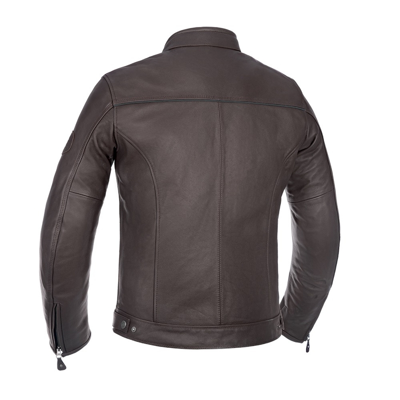 Giacca da moto in pelle marrone Oxford Walton Saldi