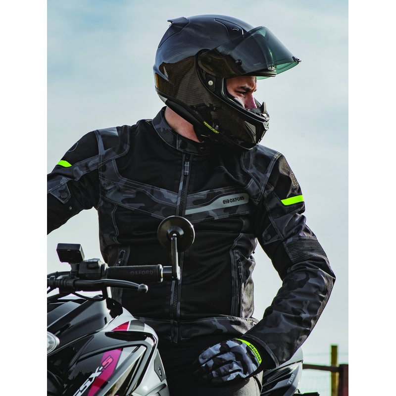 Giacca da moto Oxford Dakar D2D Air mimetica grigia Saldi