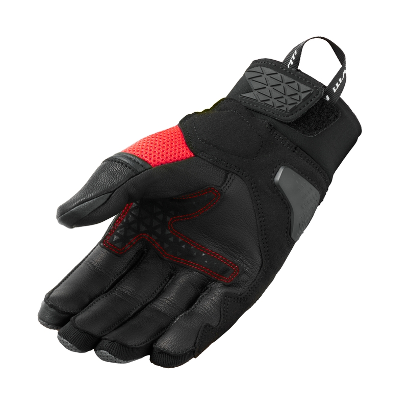 Guanti da moto Revit Speedart Air nero-rosso fluo Saldi
