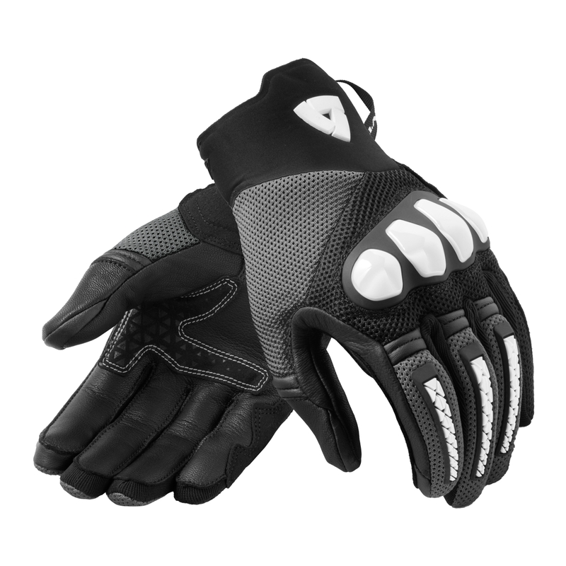 Guanti da moto Revit Speedart Air bianco e nero Saldi