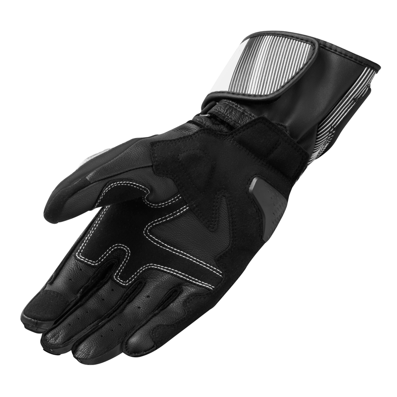Guanti da moto Revit Metis 2 bianco e nero