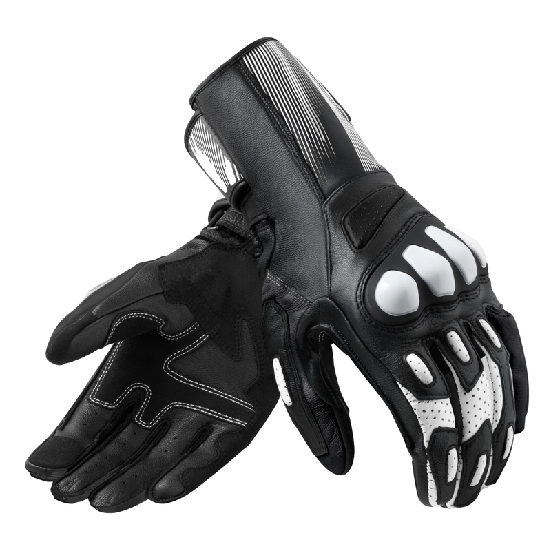 Guanti da moto Revit Metis 2 bianco e nero