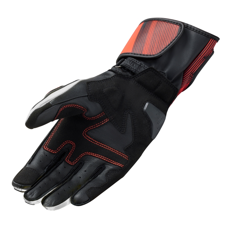 Guanti da moto Revit Metis 2 nero-rosso fluo Saldi