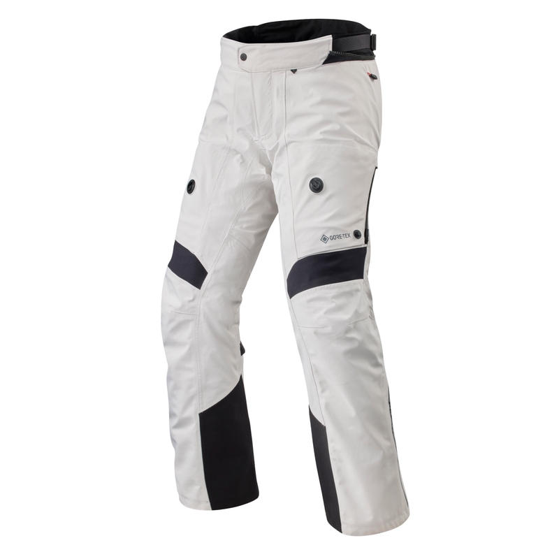 Pantaloni da moto Revit Poseidon 3 GTX argento-nero