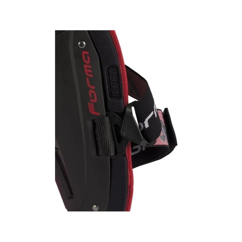 Ginocchiere Forma Tri-Flex nero-argento-rosso
