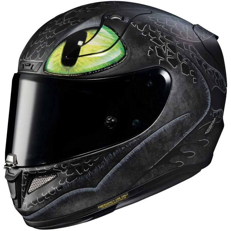 Integrální přilba na motorku HJC RPHA 11 Toothless MC4SF černo-zelená