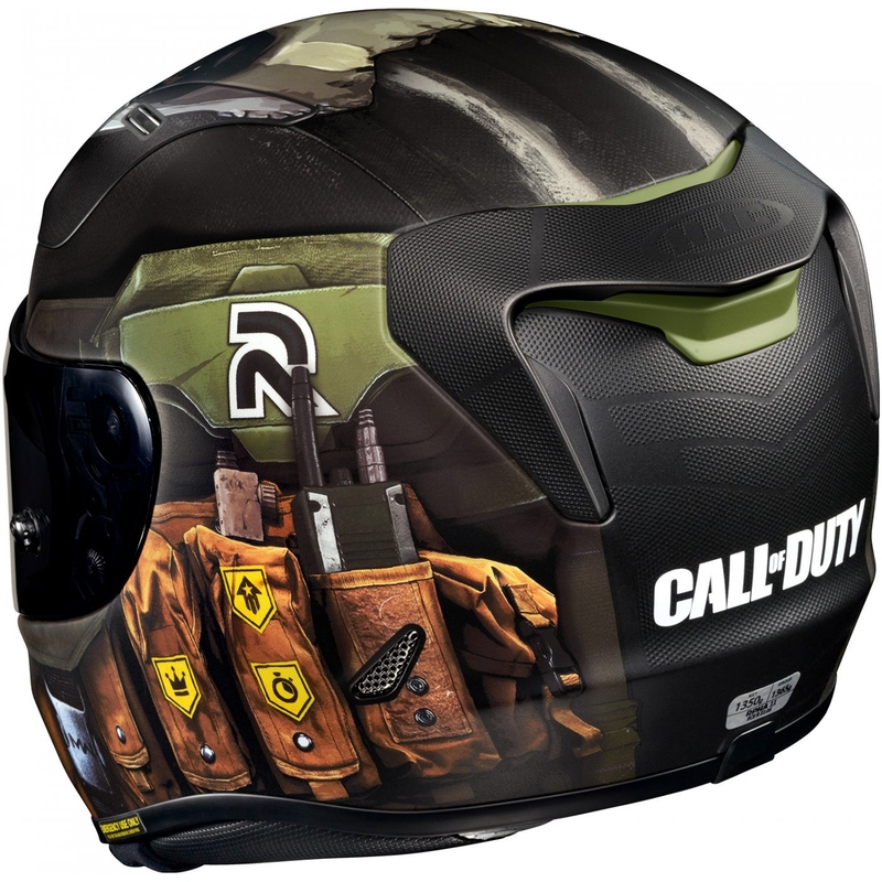 Casco moto integrale HJC RPHA 11 Ghost Call Of Duty MC34SF nero-marrone-verde Saldi