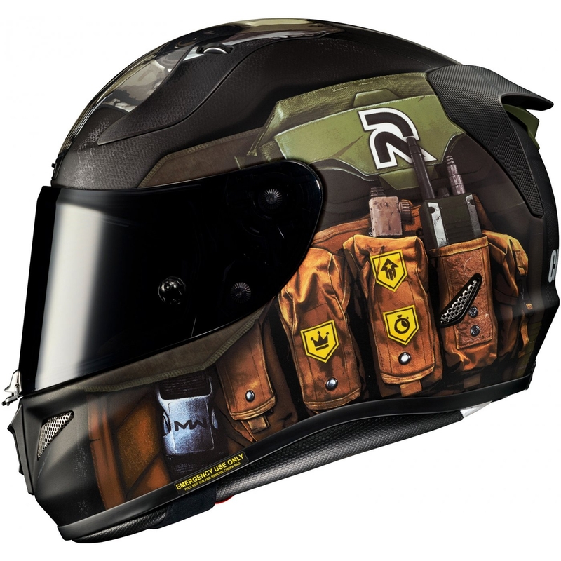 Casco moto integrale HJC RPHA 11 Ghost Call Of Duty MC34SF nero-marrone-verde Saldi