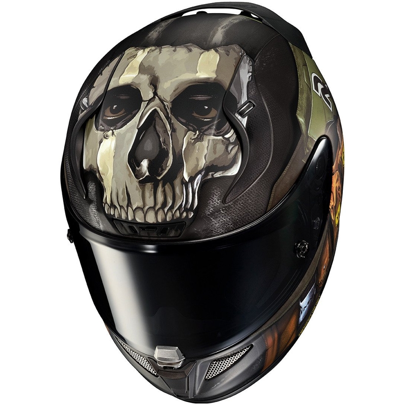 Casco moto integrale HJC RPHA 11 Ghost Call Of Duty MC34SF nero-marrone-verde Saldi