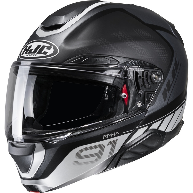 Casco moto HJC RPHA 91 Rafino MC5SF grigio-nero
