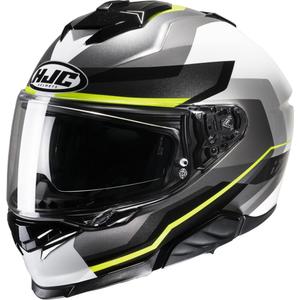 Casco moto integrale HJC i71 Nior MC3H nero-grigio-bianco-giallo fluo Saldi