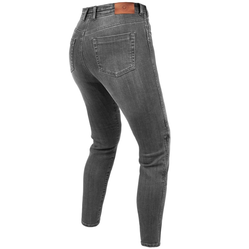 Jeans da motociclista da donna Rebelhorn Classic III SK grigio lavato Saldi