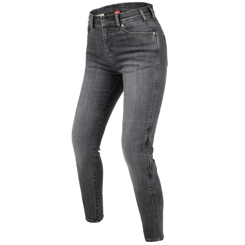 Jeans da motociclista da donna Rebelhorn Classic III SK grigio lavato Saldi