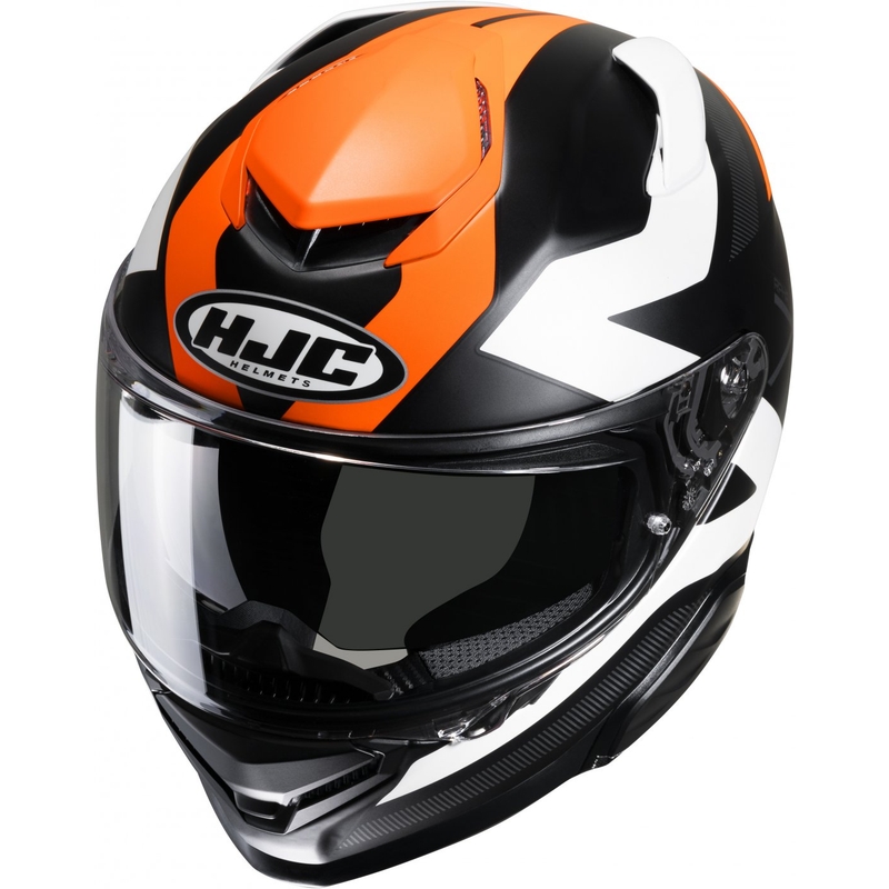 Casco moto integrale HJC RPHA 71 Pinna MC7SF nero-bianco-arancio Saldi
