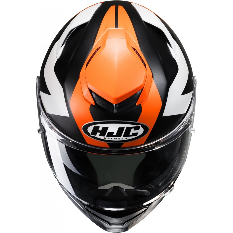 Casco moto integrale HJC RPHA 71 Pinna MC7SF nero-bianco-arancio Saldi