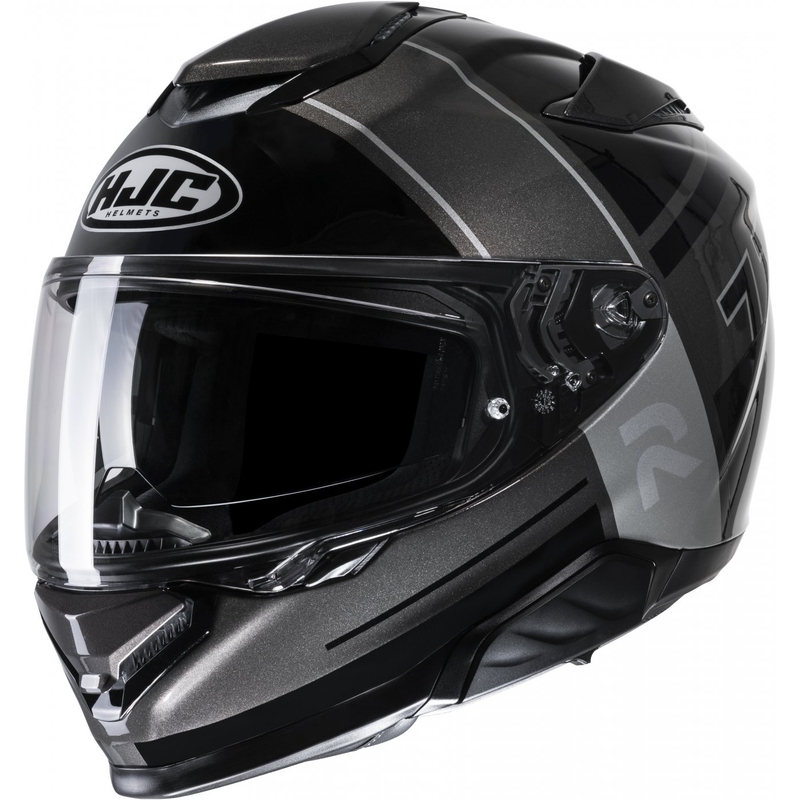 Casco moto integrale HJC RPHA 71 Zecha MC5 nero-grigio-argento