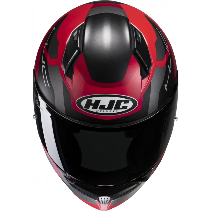 Casco moto integrale HJC C10 Tins MC1SF nero-grigio-rosso