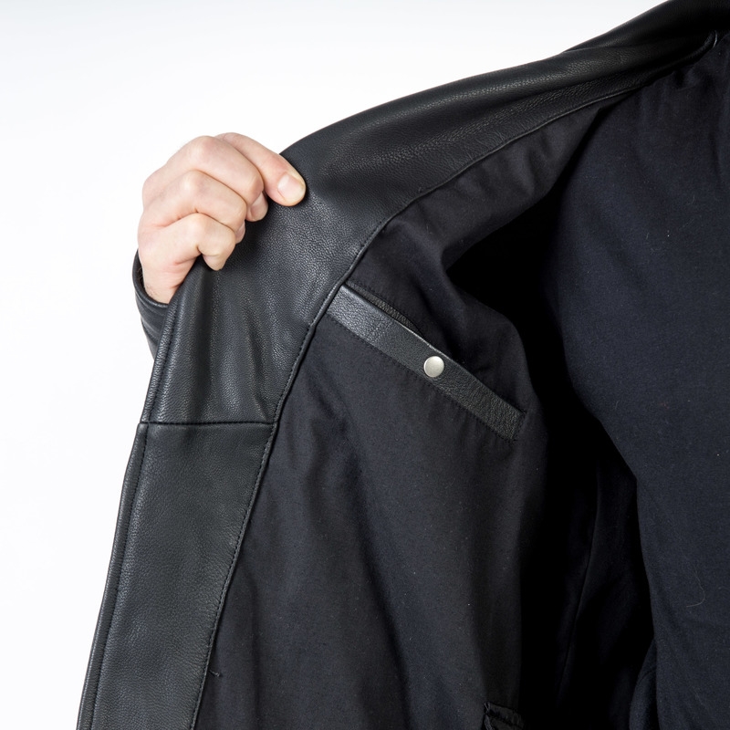 Ozone Ramones - Giacca da moto nera moderna Saldi