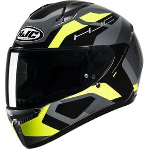 Casco moto integrale HJC C10 Tins MC3H nero-grigio-giallo fluo