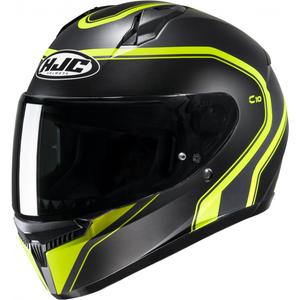 Casco moto integrale HJC C10 Elie MC3HSF nero-giallo fluo