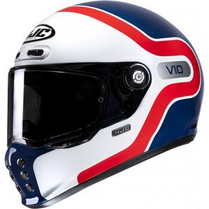 Casco moto integrale HJC V10 Grape MC21 rosso-blu-bianco