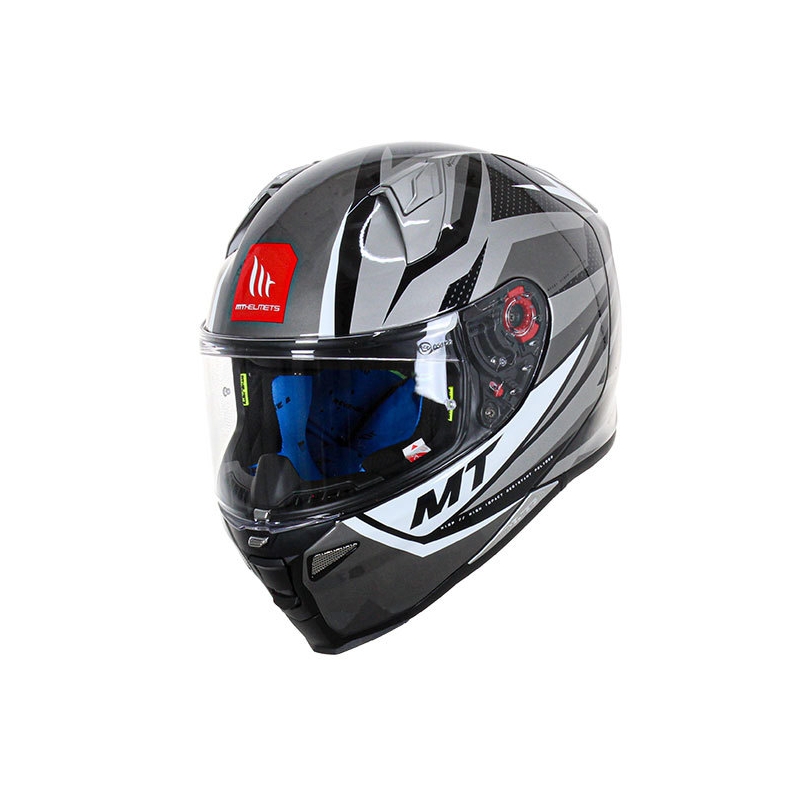 Casco Moto Integrale MT FF110 Revenge 2 Kley Bianco-Grigio-Nero Saldi