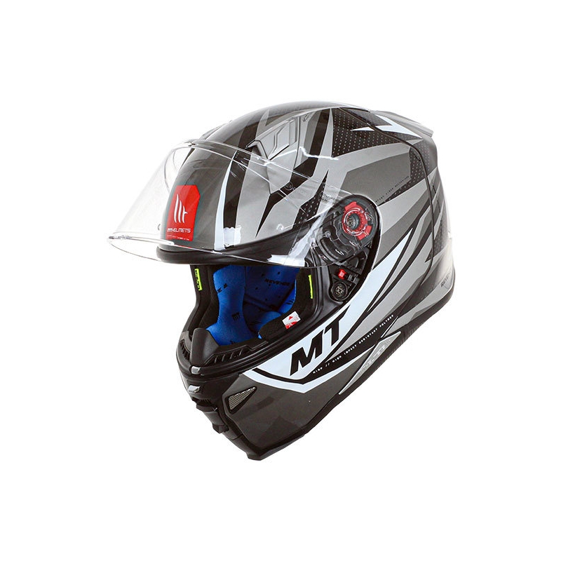 Casco Moto Integrale MT FF110 Revenge 2 Kley Bianco-Grigio-Nero Saldi