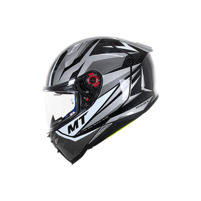 Casco Moto Integrale MT FF110 Revenge 2 Kley Bianco-Grigio-Nero Saldi