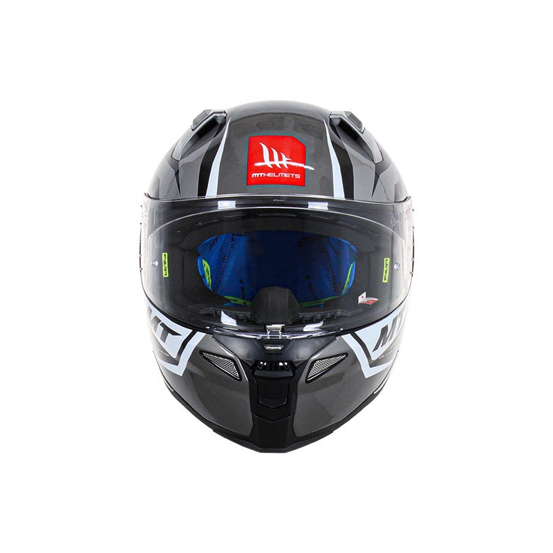 Casco Moto Integrale MT FF110 Revenge 2 Kley Bianco-Grigio-Nero Saldi
