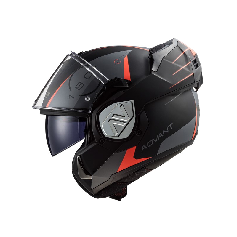 Casco moto modulare LS2 FF906 Advant Codex 06 rosso-nero-grigio-titanio