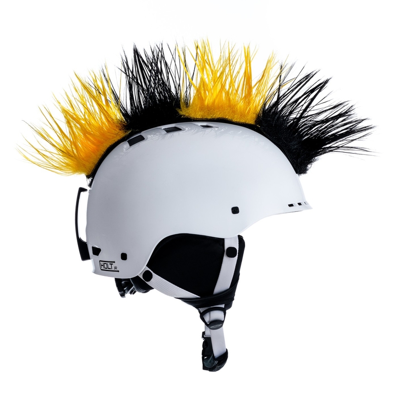 Cappello Mohawk nero-giallo