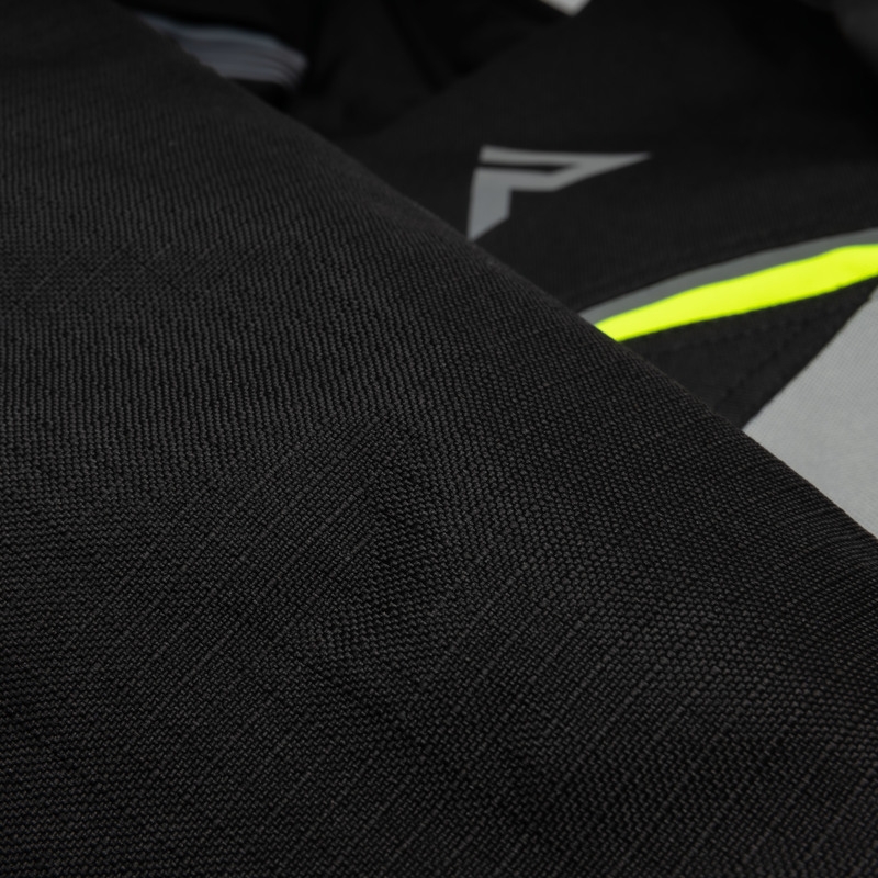 Giacca da moto Rebelhorn Spark nero-grigio-giallo fluo Saldi